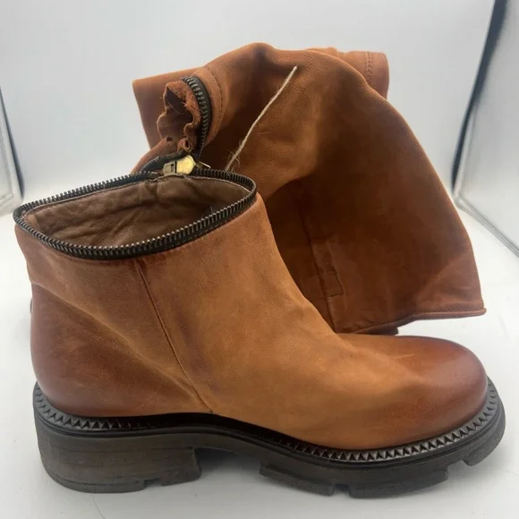 A.S.98 Larrie Convertible Boot Women’s Size 8 EU39 Whiskey Brown Leather NWT - Picture 8 of 13